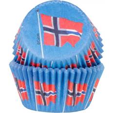 Bakeutstyr Cacas Norske flagg, 50 Muffinsform