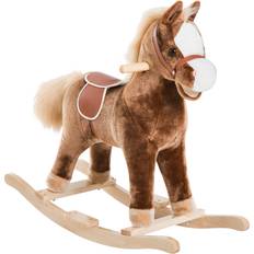 Rocking Horses Qaba Rocking Horse, Metal in Brown, Size 24.5 H x 29.25 W x 13.0 D in Wayfair Brown