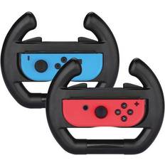 Wheels AlthemaxÂ Race Car Controller Remote dock Wheel Accessory Joy-Con Black For Nintendo Switch Mario Car Racing Games Black