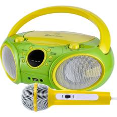 SingingWood NP030AB-YG Portable Karaoke System Portable CD Player Boombox