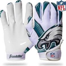 Franklin Gloves Franklin NFL Philadelphia Eagles Youth Football Receiver Gloves - White / Green