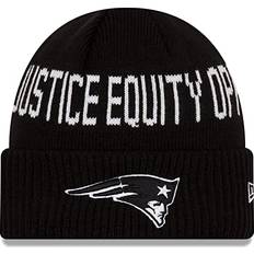 New Era Beanies New Era New England Patriots Black Team Social Justice Cuffed Knit Hat