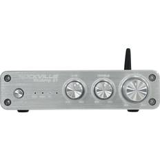 Amplifiers & Receivers Rockville BLUAMP 21 SILVER 2.1 Channel Bluetooth Home Audio Amplifier Receiver