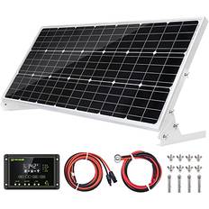 Solar Panels Solar 100watt 12v mono kit panel home rv camp boat battery charger pv off grid