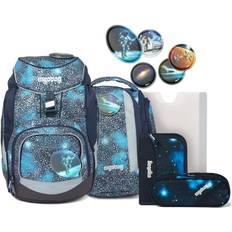 Ergobag Kinder Schulranzen Ergobag Schulrucksack-Set "Bär Anhalter durch die Galaxis" 6-tlg. blau