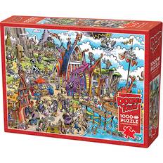 Adlibris Cobble Hill Puzzles Multi DoodleTown: Viking Village 1,000-Piece Puzzle