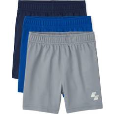 The Children's Place Toddler Basketball Shorts 3-pack - Renew Blue/Black Ice/Quench Blue/Tidal (3029553_32I2)