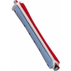 Hårruller Comair Kaltwellwickler 2-farbig lang 95 mm, 12 St., rot-blau