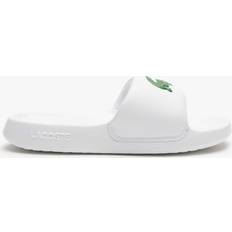 Lacoste Women Slippers & Sandals Lacoste Women's Croco Slide Sandal, White/Green