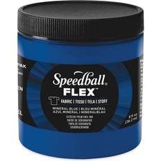 Water Based Ballpoint Pens Speedball Flex Screen Printing Fabric Ink Mineral Blue, 8 oz