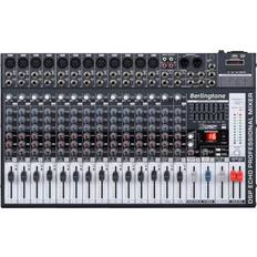  Pyle Studio Audio Sound Mixer Board - 4 Channel Bluetooth  Compatible Professional Portable Digital DJ Mixing Console W/USB Mixer Audio  Interface - Mixing Boards for Studio Recording : Musical Instruments