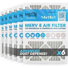 14x18x1 air filter 6-pack merv 8 moaj advanced dust defense based in usa