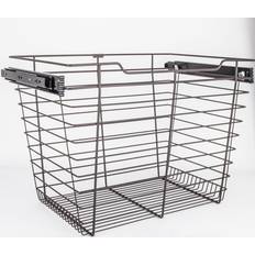 Wire closet shelving Hardware Resources POB1-142317 17" Closet Pull Out Wire Shelving System