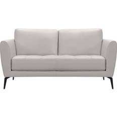 Armen Living Hope Genuine Dove Grey Sofa 37.8" 2 Seater