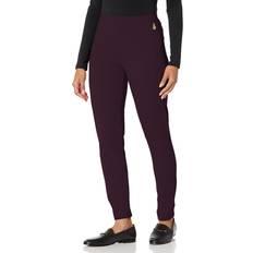 Tommy Hilfiger Women's TH Flex Light Weight Ponte Pants - Dark Aubergine