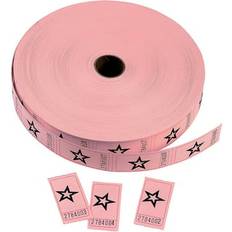 Board Games Fun Express Pink star single roll tickets, party supplies, 1 piece