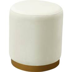 Pouffes TOV Furniture Ottomans Cream Cream Pouffe