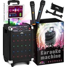 iJoy Open Mic Bluetooth Karaoke Microphone and Speaker Rose Gold Voice  Changer