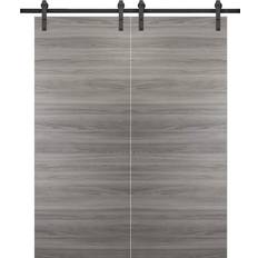 Sarto Sturdy Double Barn Interior Door Clear Glass (x)