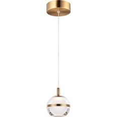 ET2 Lighting Swank Natural Aged Brass Pendant Lamp 4.5"