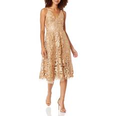 Gold Dresses Dress The Population Blair Embellished Fit & Flare