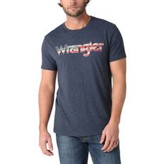 Clothing Wrangler Men's American Flag Logo T-Shirt