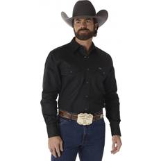 Wrangler Cowboy Cut Work Western Long Sleeve Shirt-Chambray