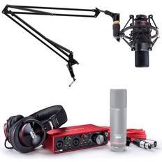 Studio Equipment Focusrite SCARLETT 2I2 STUDIO 3rd Gen Audio Interface Mic Headphones and Boom Arm