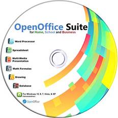 Office Software Open Office on CD for Home Student and Business Compatible with Microsoft Office Word Excel PowerPoint for Windows 10 8 7 powered by Apache