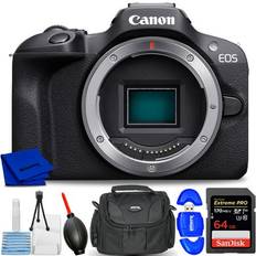 Digital Cameras Canon Canon EOS R100 Mirrorless Camera 6052C002 7PC Accessory Bundle