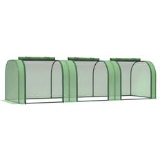 OutSunny Greenhouses OutSunny 10' 2.5' Mini Greenhouse, Portable Tunnel Greenhouse Zippered UV Cover