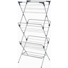 Clothing Care YBM Home YBM HOME #1582-10 3-tier Foldable Water-resistant Steel Clothes Drying Rack Silver