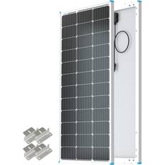 Solar Panels Renogy Solar Panel 100 Watt 12 Volt with Mounting Z Brackets