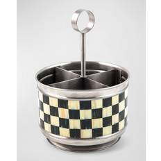 Stainless Steel Utensil Holders Mackenzie-Childs Supper Club Courtly Check Caddy Utensil Holder