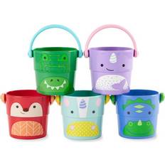 Skip Hop Badespielzeuge Skip Hop Zoo Stack & Pour Buckets 5-Pack New Design