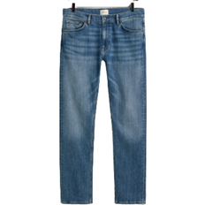 Gant Jeans Gant Regular Fit Jeans - Mid Blue Worn In