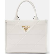 Prada Damen Umhängetaschen Prada Tote Symbole Mini aus Leder Weiß Einheitsgröße