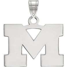 LogoArt Michigan Wolverines Small Pendant - Silver