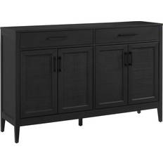 Retractable Drawer Cabinets Crosley Milo Black Sideboard 56x36"