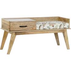 Krakk Home Esprit Multicolour Natural Sitzhocker 53cm