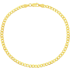 Gold Plated - Women Anklets Simona Argento Bella Cuban Chain Anklet - Gold