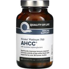 Supplements Quality of Life Kinoko Platinum AHCC 750mg 60