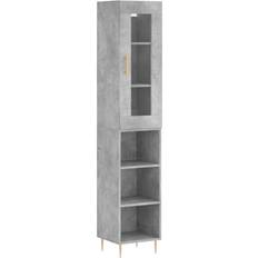 vidaXL Engineered Wood Concrete Grey Oppbevaringsskap 34.5x180cm
