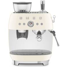 Integrert kaffekvern Espressomaskiner på salg Smeg EGF03 Creme