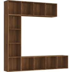 vidaXL Bookcase Brown Oak Bokhylle 180cm