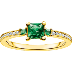 Thomas Sabo Charming Ring - Gold/Green/Transparent