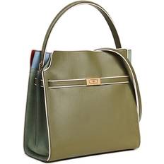 Tory Burch Lee Radziwill Piped Double Bag - Royal Fern