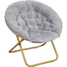 Flash Furniture Gwen Gray / Soft Gold Lounge Chair 33.5"