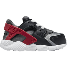 Nike Huarache Run TD - Dark Smoke Grey University Red