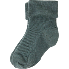 Hvite Jeans Polarn O. Pyret Merino Baby Socks - Green